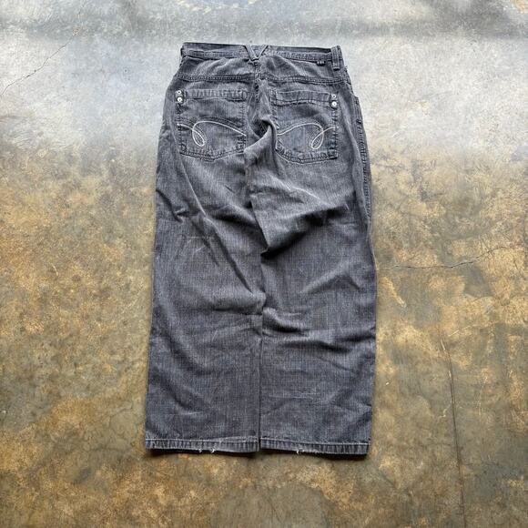 Vintage baggy southpole style black wide leg jeans - Picture 1 of 6